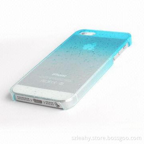 Gradual Change Raindrop Plastic Cases for iPhone 5S